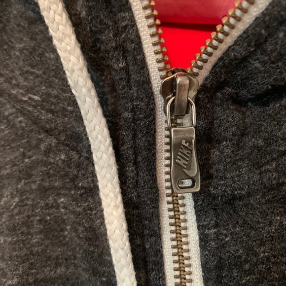 NIKE | Dark Gray Heather Zip Up Sweater - Picture 4 of 4